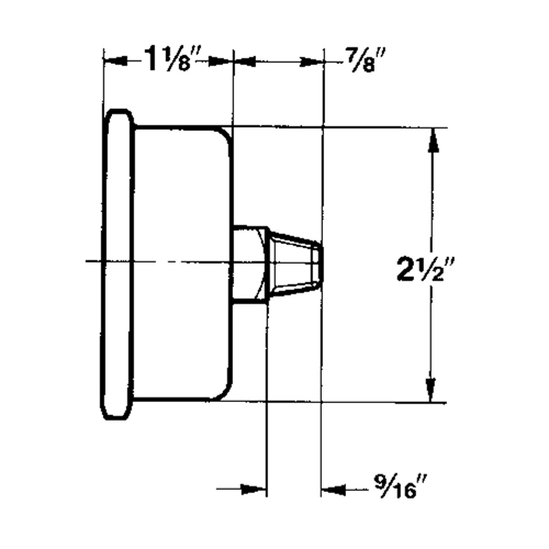 Pressure Gauges, 2-1/2" , 30" Hg-0" Vac., Bottom Mount, Liquid Filled Analogue GTA Hardware Inc