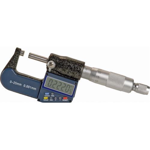 Electronic Digital Micrometer, 0 - 1" (0 - 25 mm) Range, 0.00005" (0.00127 mm) Resolution GTA Hardware Inc
