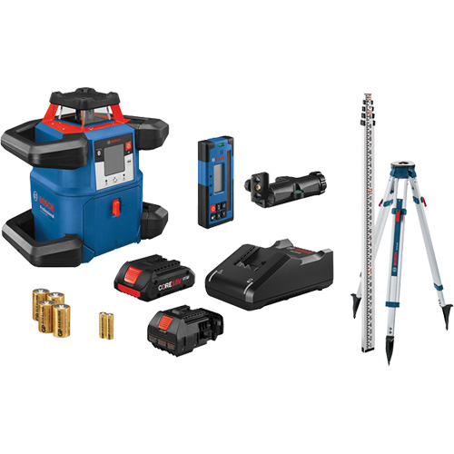 Revolve4000 Connected Self-Leveling Horizontal Rotary Laser Kit, 4000' (1219.2 m), 635 Nm GTA Hardware Inc