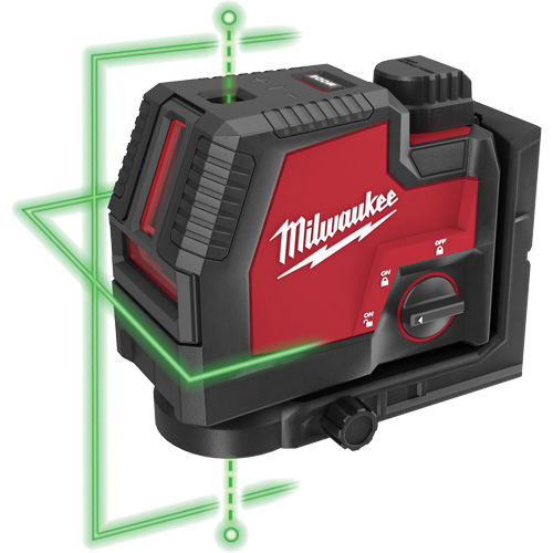 Laser vert &agrave; lignes crois&eacute;es et points daplomb rechargeable par USB Redlithium 21 GTA Hardware Inc