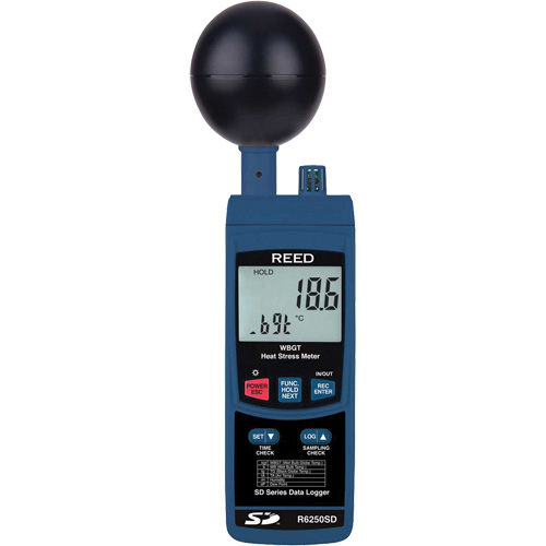 Data Logging Heat Stress Meter with Calibration Certificate GTA Hardware Inc