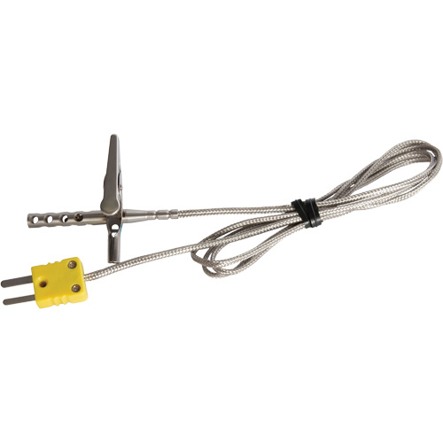Type K Air Oven/Freezer Thermocouple Probe with Calibration Certificate, 200 °C (392°F) Max. Temp. GTA Hardware Inc