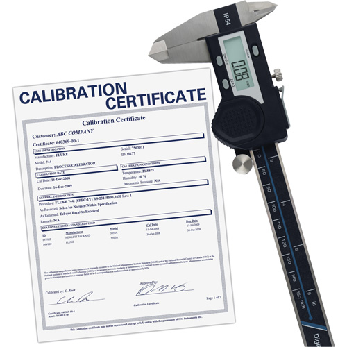 Pied &agrave; coulisse num&eacute;rique de 6" (150 mm) avec certificat de traçabilit&eacute; de l'&eacute;talonnage, R&eacute;solution de 0,0005" (0,01 mm), 0" - 6" (0 mm - 150 mm) gamme de mesure GTA Hardware Inc