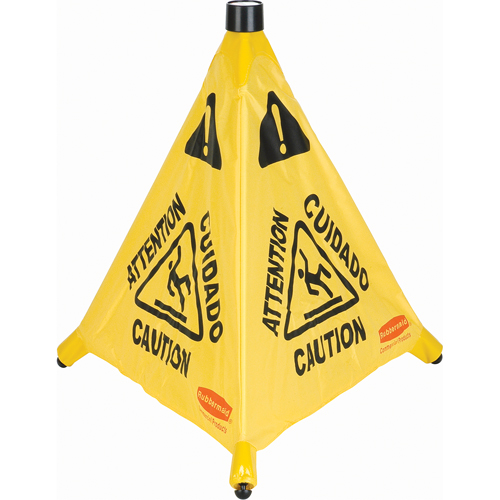 Pop-Up Safety Cone, Trilingual With Pictogram GTA Hardware Inc