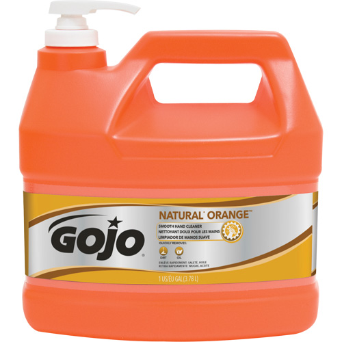 Nettoyant &agrave; mains Natural Orange, Cr&egrave;me, 3,78 L, Cruche, Agrumes/Orange GTA Hardware Inc