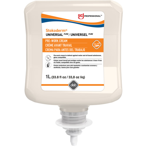 Cr&egrave;me sans silicone &agrave; appliquer avant de travailler Emulsion, Cartouche en plastique, 1000 ml GTA Hardware Inc