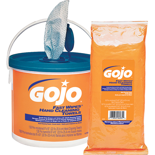 Serviettes nettoyantes Fast Wipes, 130 lingettes, 10" x 9" GTA Hardware Inc