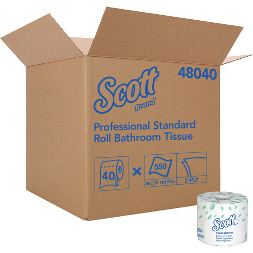 Papier hygi&eacute;nique Scott, 2 Pli, 550 Feuilles/Rouleu, Blanc GTA Hardware Inc