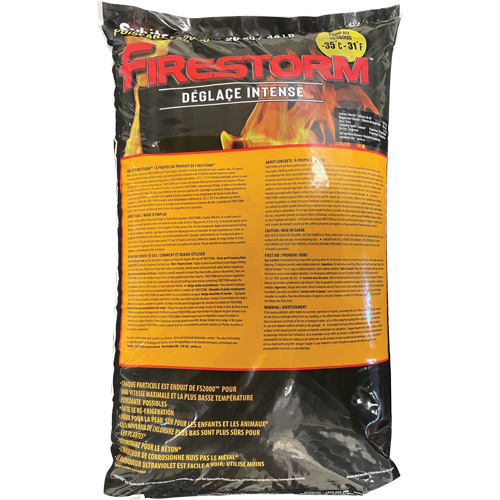 Firestorm Intense Ice Melters, Bag, 44 lbs. (20 kg), -35°C (-31°F) Melting Point GTA Hardware Inc