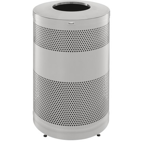 Poubelle d&eacute;corative &agrave; dessus ouvert classique, Acier inoxydable, Capacit&eacute; 51 gal. US GTA Hardware Inc