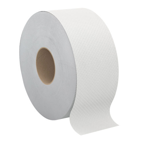 Pro Select Toilet Paper, Jumbo Roll, 2 Ply, 500' Length, White GTA Hardware Inc