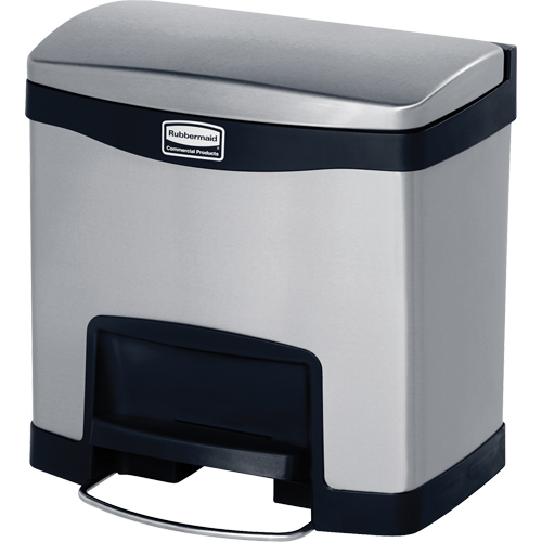 Contenant &agrave; d&eacute;chets Slim Jim , Acier inoxydable, Capacit&eacute; 4 gal. US GTA Hardware Inc