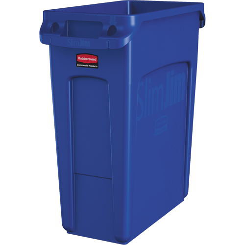 Contenants Slim Jim avec canaux de ventilation, De bureau, Poly&eacute;thyl&egrave;ne, 16 gal. US GTA Hardware Inc