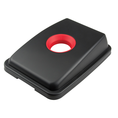 Waste Classification - Lid, Open Lid, Plastic, Fits Container Size: 17-1/4" x 12-1/2" GTA Hardware Inc