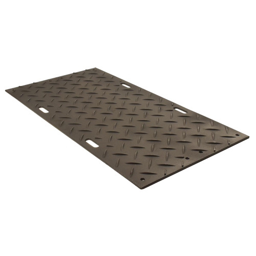 Protecteur de sol d'usage moyen, 4' x 8', Poly&eacute;thyl&egrave;ne haute densit&eacute;, Lisse/textur&eacute;, Noir GTA Hardware Inc