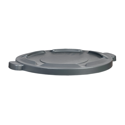 32 Gal Waste Container Lid, Flat Lid, Plastic/Polyethylene, Fits Container Size: 22" Dia. GTA Hardware Inc