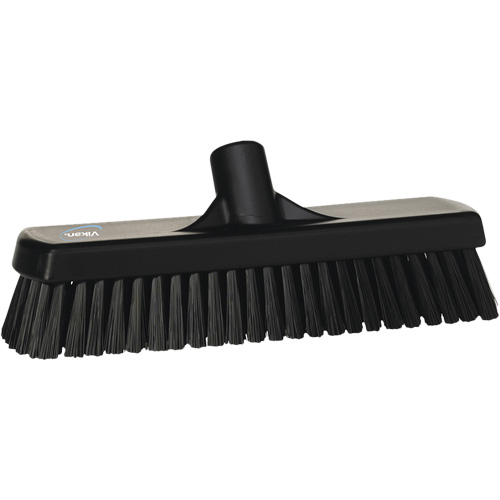 Balai-brosse pour planchers et mur, Crins Ferme, 12", Polyester, Noir GTA Hardware Inc