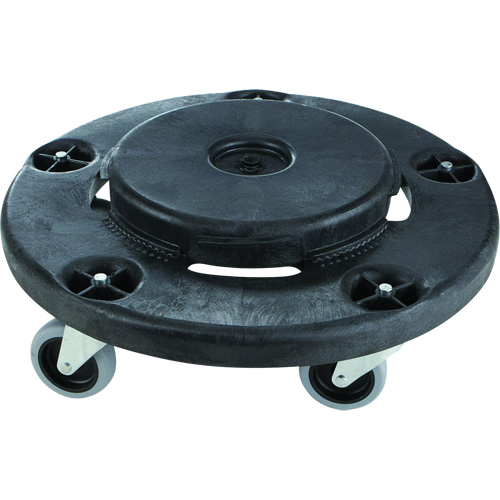 Socle roulant silencieux Brute, Poly&eacute;thyl&egrave;ne, Noir, Convient aux contenants 26-1/2" dia. GTA Hardware Inc