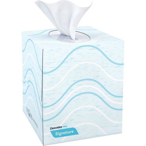 Papier-mouchoir Pro Signature, 2 pli, 8" lo x 8" la, 90 feuilles/boîte GTA Hardware Inc