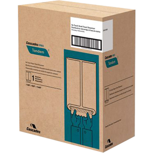 Distributeur d'essuie-mains Pro Tandem, Sans contact, 11,5" la x 9" p x 16,6" h GTA Hardware Inc