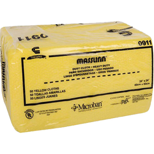 Masslin Heavy-Duty Dust Cloth, Microfibre, Yellow GTA Hardware Inc