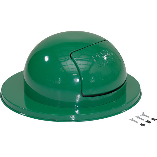 Couvercle pour baril &agrave; d&eacute;chets, Couvercle bomb&eacute;, M&eacute;tal, Convient aux contenants 23-1/2" dia. GTA Hardware Inc