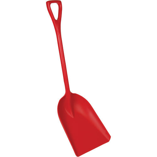 Pelle en un seul morceau pour la transformation des aliments, Lame 14" x 17", Longueur de 42-1/2", Plastique, Rouge GTA Hardware Inc