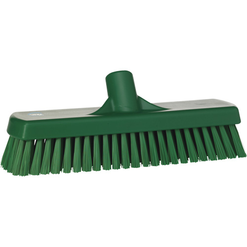 Brosse &agrave; r&eacute;curer pour planchers et murs, Crins Ferme, 12", Polyester, Vert GTA Hardware Inc