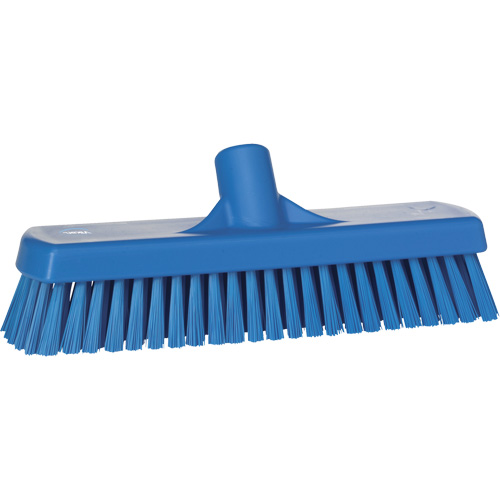 Deck & Wall Scrub Brush, Stiff Bristles, 12", Polyester, Blue GTA Hardware Inc