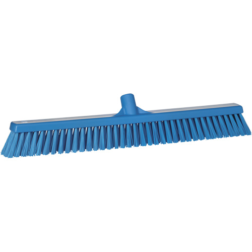 Balai-brosse &agrave; soies combin&eacute;es, Crins Cors&eacute;/Fin, 24", Polyester, Bleu GTA Hardware Inc