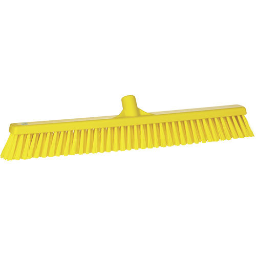 Balai-brosse &agrave; soies combin&eacute;es, Crins Cors&eacute;/Fin, 24", Polyester, Jaune GTA Hardware Inc