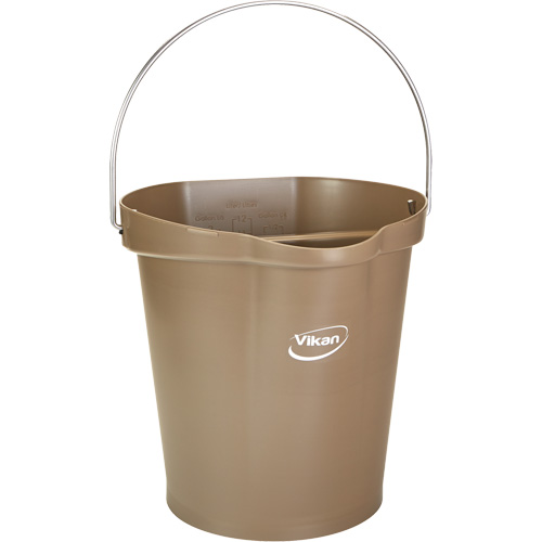 Food Hygiene Bucket, Brown, 3 US gal. GTA Hardware Inc