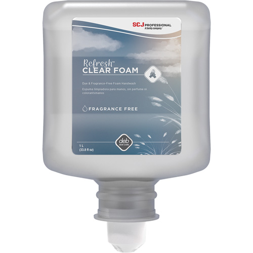 Savon transparent pour les mains Refresh, Mousse, 1 L, Sans parfum GTA Hardware Inc