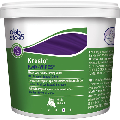 Serviettes Kresto Kwik-Wipes, 130 lingettes, 12" x 10" GTA Hardware Inc