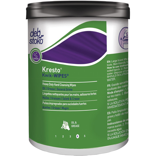 Kresto&reg; Kwik-Wipes&reg; Wipes, 70 Wipes, 12" x 10" GTA Hardware Inc
