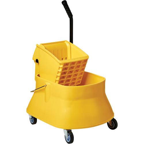Champ Bucket & Wringer Combo, Side Press, 7.5 US Gal. (30 Quarts), Yellow GTA Hardware Inc
