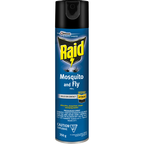 Insecticide contre les moustiques et les mouches Raid, 350 g, &agrave; base de solvant GTA Hardware Inc