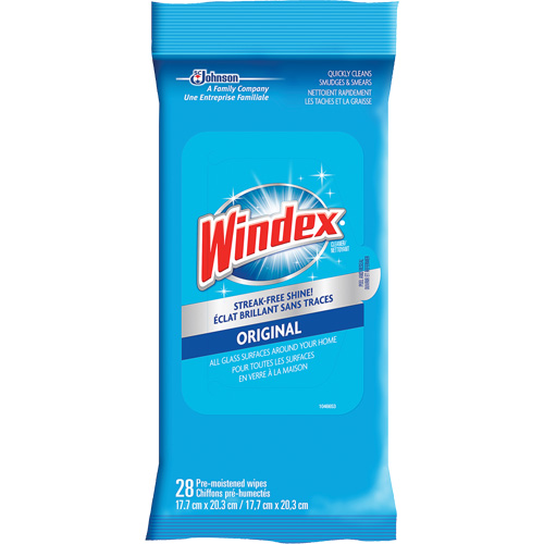 Lingettes nettoyantes pour verre et surfaces de Windex, Sachets GTA Hardware Inc