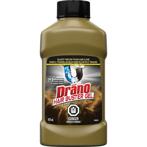 Produit d&eacute;bouchant extra puissant pour les bouchons de cheveux de Drano GTA Hardware Inc