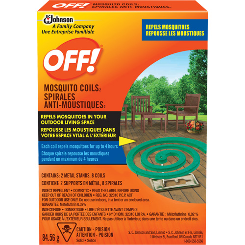 Spirales antimoustiques Off!, Sans DEET, Spirale,  GTA Hardware Inc