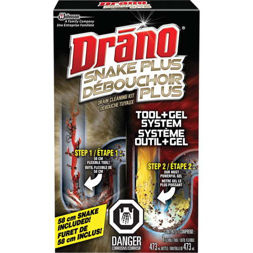 Trousse de furet et gel d&eacute;boucheur pour tuyaux de Drano GTA Hardware Inc