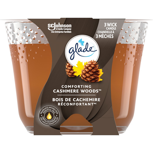 Glade&reg; 3-Wick Candle, Cashmere Woods&reg; GTA Hardware Inc