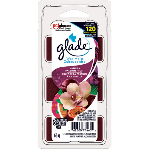 Cubes de cire parfum&eacute;e Glade, Fruit de la passion &agrave; la vanille GTA Hardware Inc
