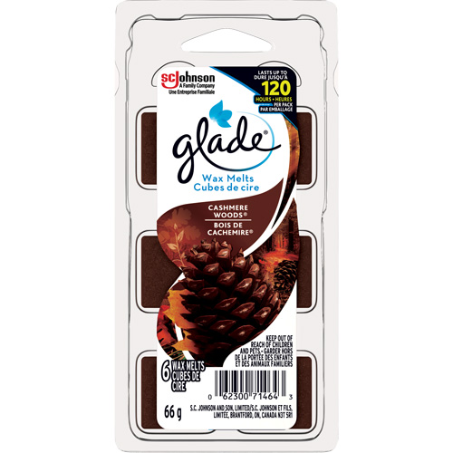 Cubes de cire parfum&eacute;e Glade, Bois de cachemire GTA Hardware Inc
