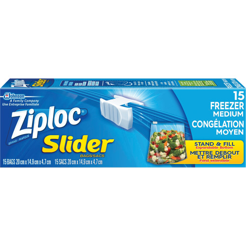 Ziploc&reg; Slider Freezer Bags GTA Hardware Inc