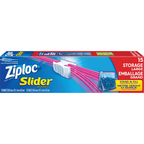 Ziploc&reg; Slider Freezer Bags GTA Hardware Inc