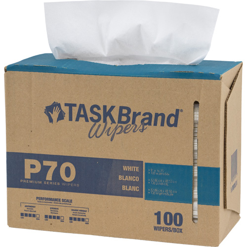 TaskBrand&reg; P70 Premium Series Wipers, Heavy-Duty, 16-3/4" L x 8-1/4" W GTA Hardware Inc