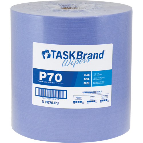 TaskBrand&reg; P70 Premium Series Wipers, Heavy-Duty, 13" L x 12" W GTA Hardware Inc