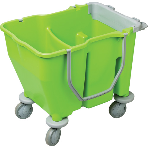 Seau double pour vadrouille avec essoreuse, Capacit&eacute; de 3,75 gal. US (60 pintes), Vert GTA Hardware Inc