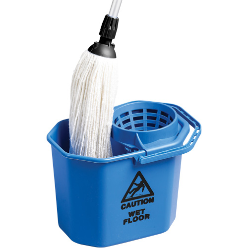 Heavy-Duty Mop Cone Pail, Strainer, 3 US Gal. (12 Quart), Blue GTA Hardware Inc